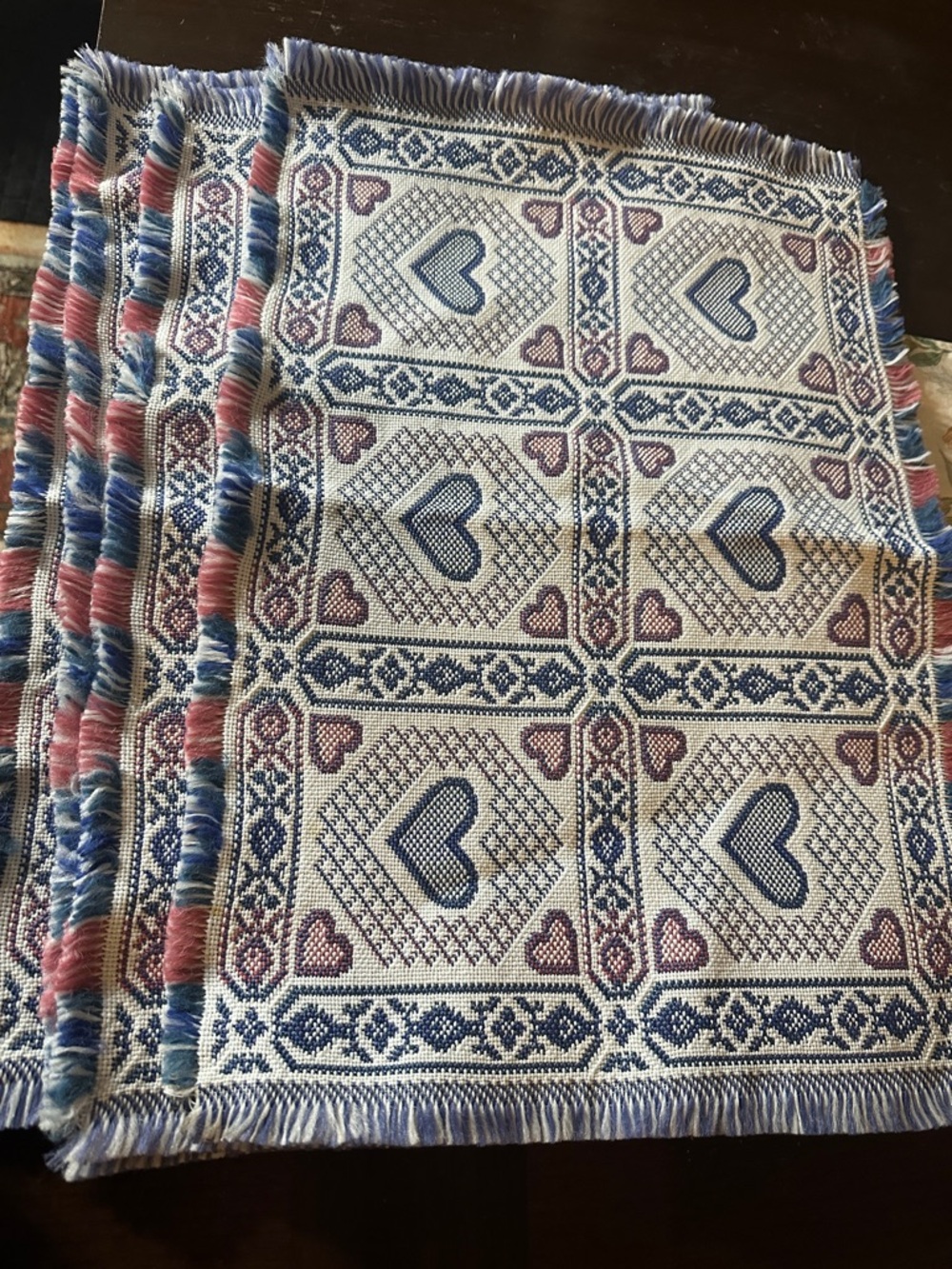 Set of 4 💙 Country Heart Placements